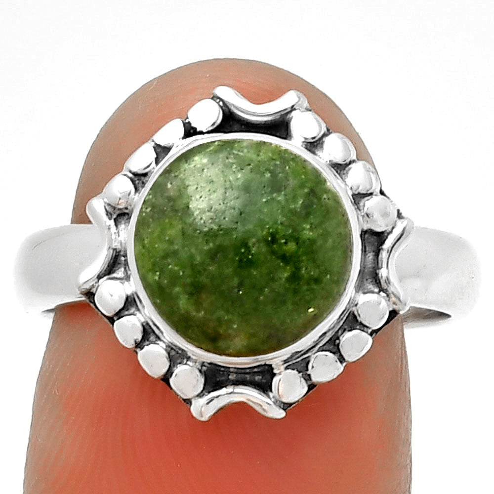 Natural Larsonite Jasper Ring size-8 R-1071 SDR191342