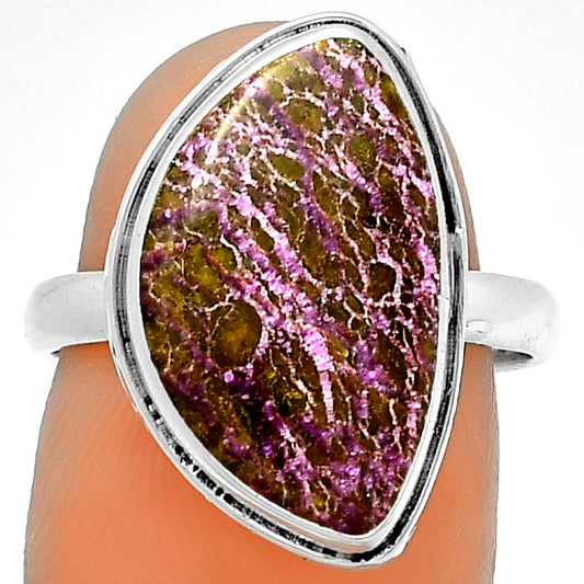 Natural Purpurite - South Africa Ring size-7.5 R-1499 SDR191439