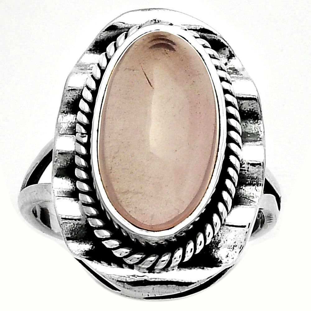 Natural Rose Quartz - Madagascar Ring size-7 R-1212 SDR191482