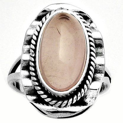 Natural Rose Quartz - Madagascar Ring size-7 R-1212 SDR191482