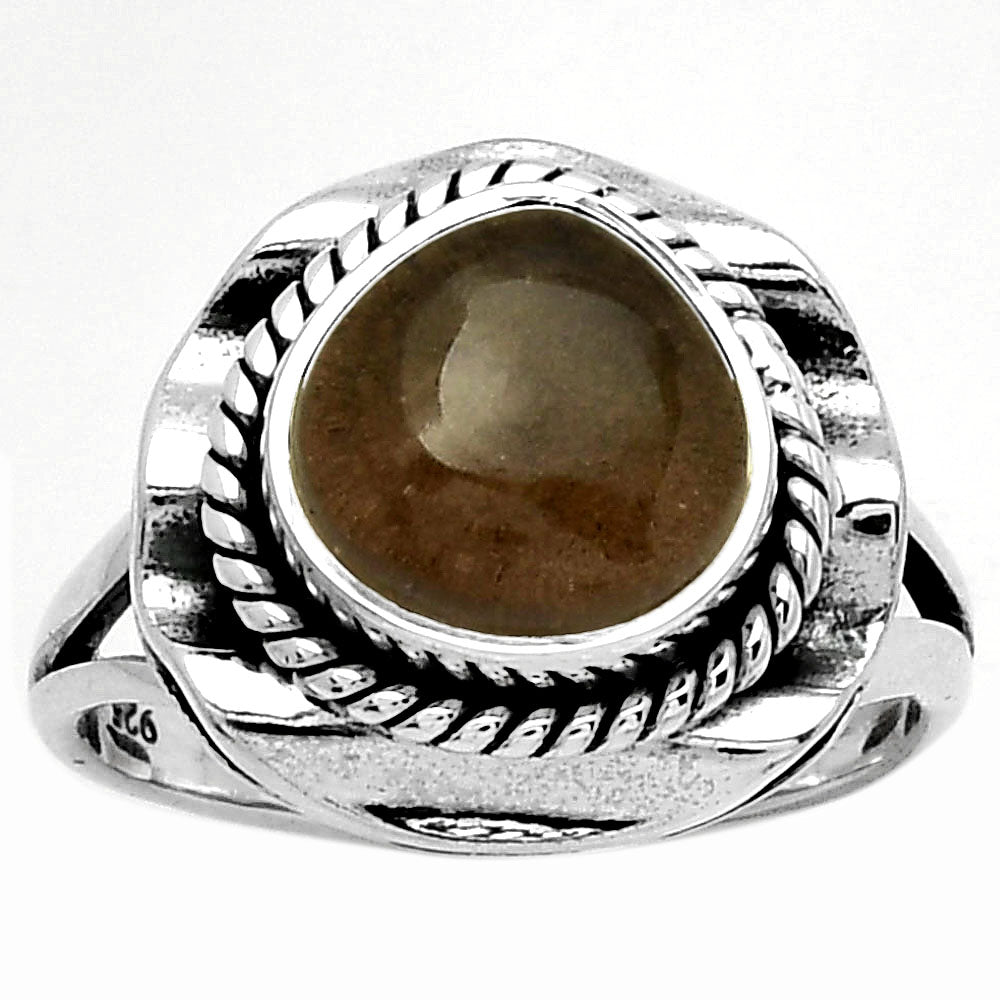 Natural Smoky Quartz - Brazil Ring size-7.5 R-1212 SDR191536
