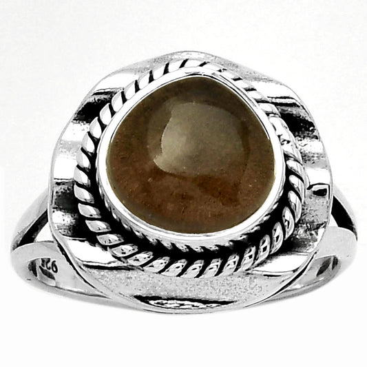 Natural Smoky Quartz - Brazil Ring size-7.5 R-1212 SDR191536