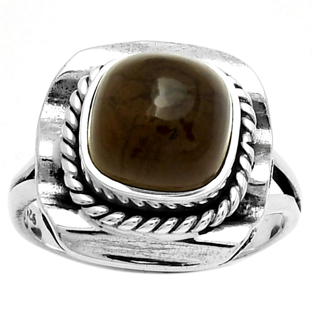 Natural Smoky Quartz - Brazil Ring size-7 R-1212 SDR191571