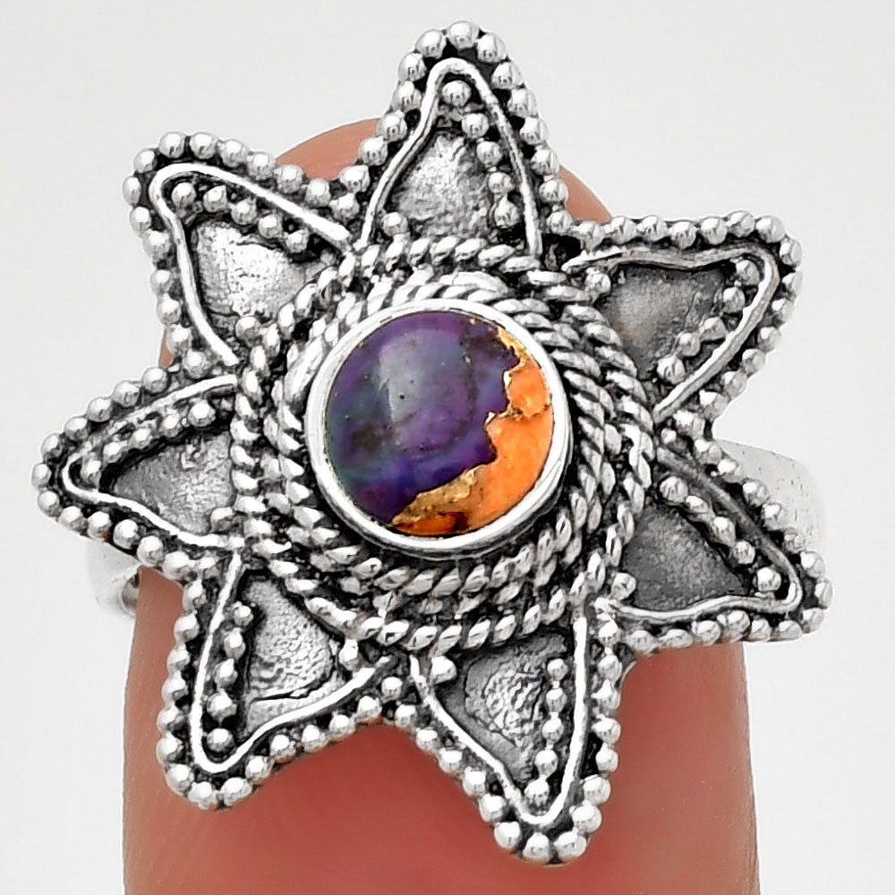 Spiny Oyster Turquoise - Arizona Ring size-8 R-1146 SDR191652