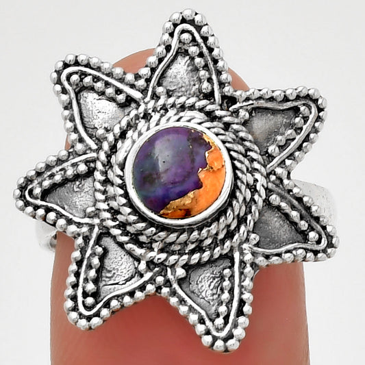 Spiny Oyster Turquoise - Arizona Ring size-8 R-1146 SDR191652