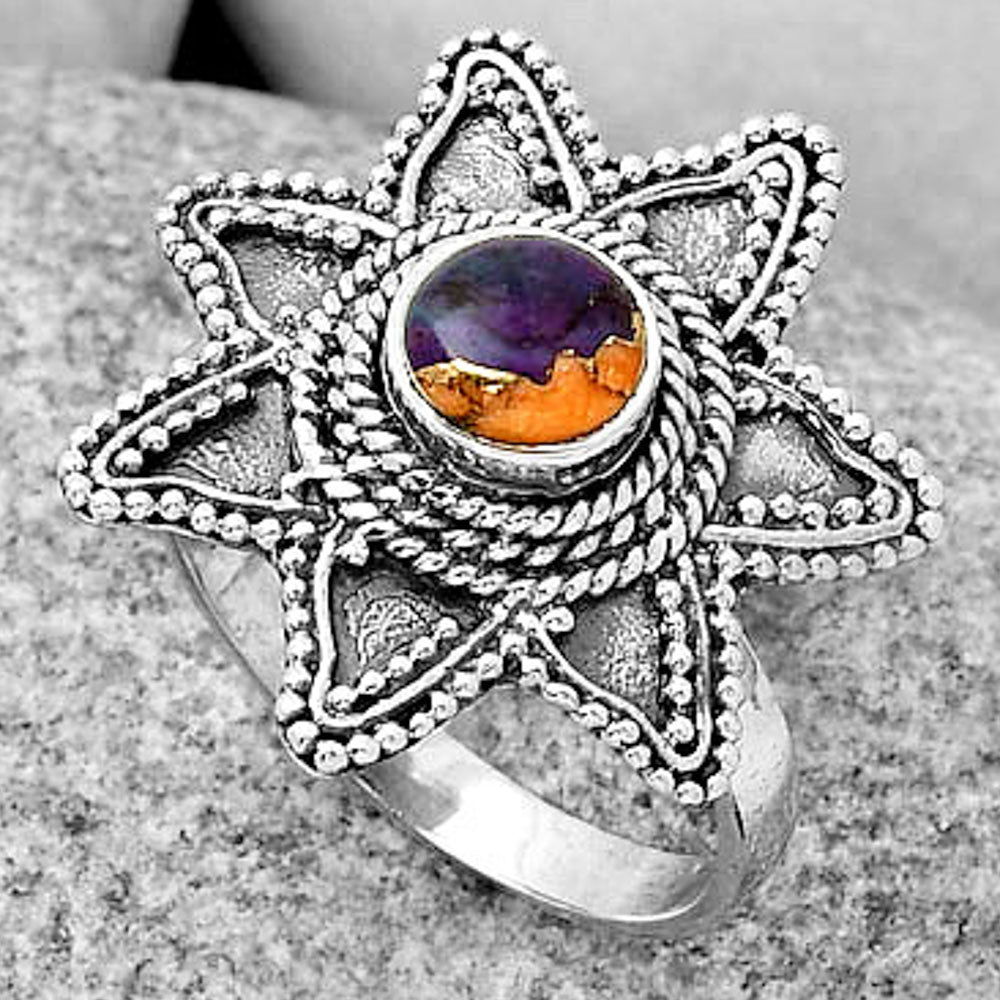Spiny Oyster Turquoise - Arizona Ring size-8 R-1146 SDR191652