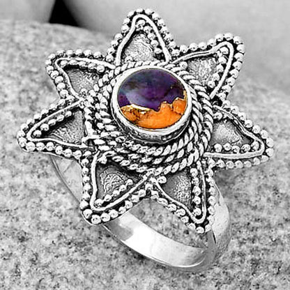 Spiny Oyster Turquoise - Arizona Ring size-8 R-1146 SDR191652