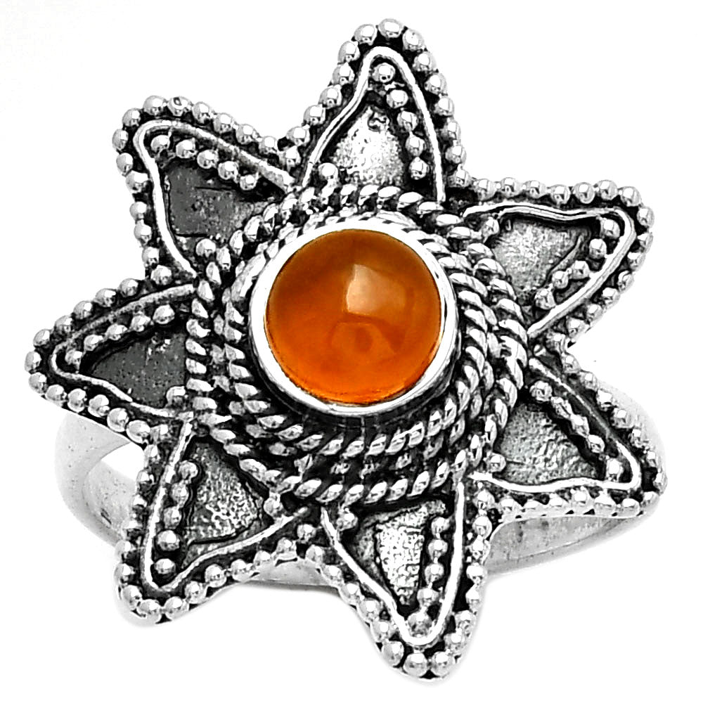 Natural Carnelian Ring size-8 R-1146 SDR191655