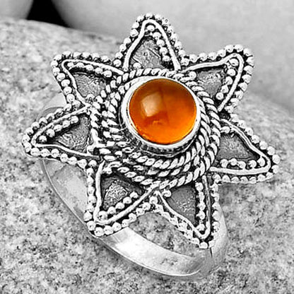 Natural Carnelian Ring size-8 R-1146 SDR191655