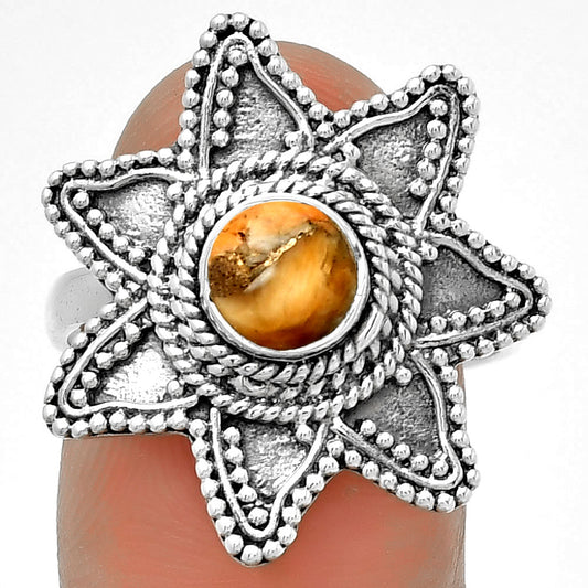 Spiny Oyster Turquoise - Arizona Ring size-8 R-1146 SDR191681