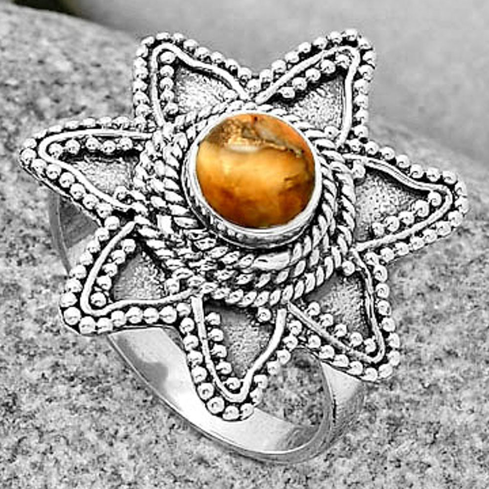Spiny Oyster Turquoise - Arizona Ring size-8 R-1146 SDR191681