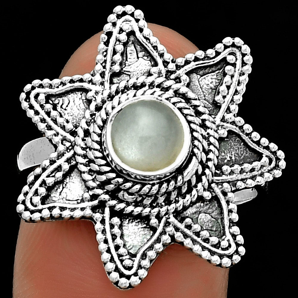 Natural Srilankan Moonstone Ring size-8.5 R-1146 SDR191686