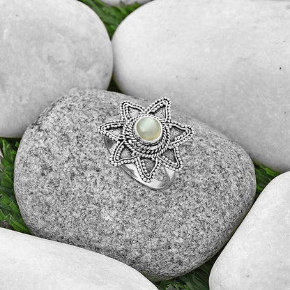 Natural Srilankan Moonstone Ring size-8.5 R-1146 SDR191686
