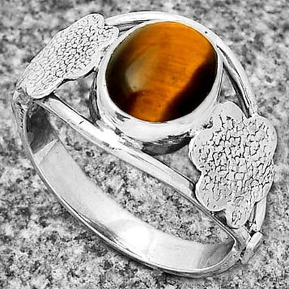 Natural Tiger Eye - Africa Ring size-8 R-1497 SDR192513