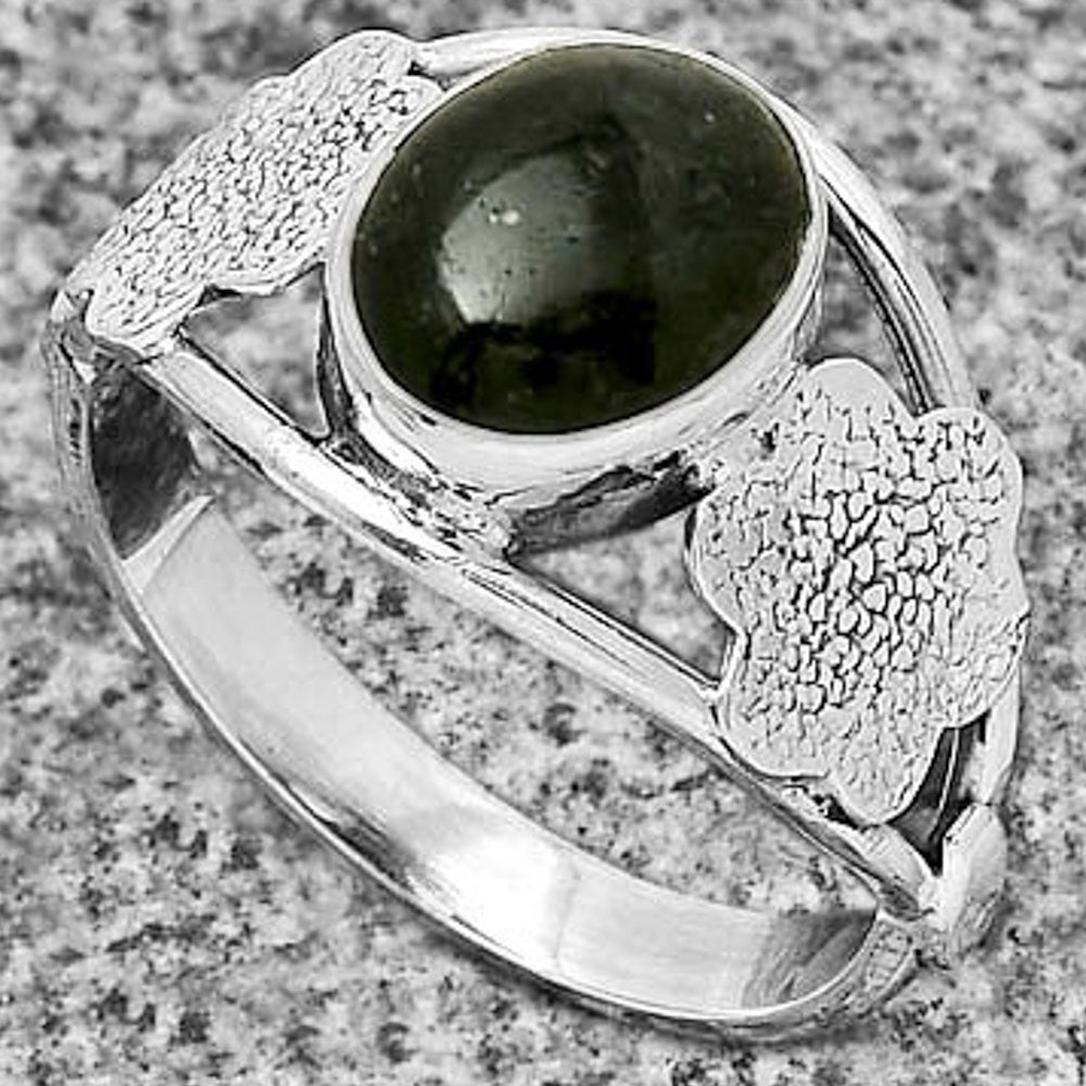 Natural Nuummite Ring size-9 R-1497 SDR192516