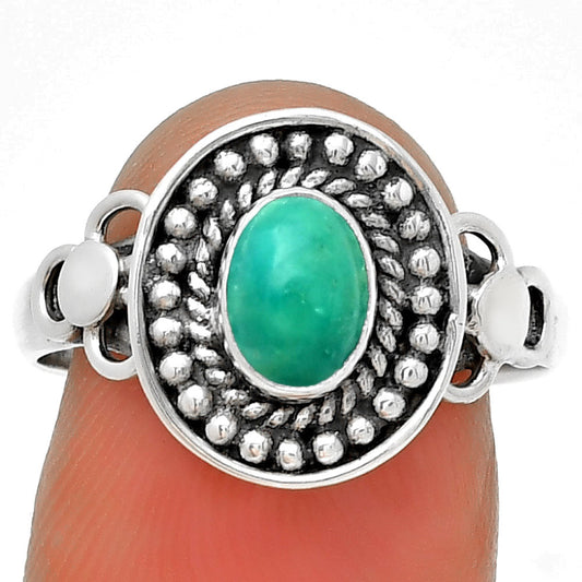 Natural Turquoise Magnesite Ring size-9 R-1170 SDR192848