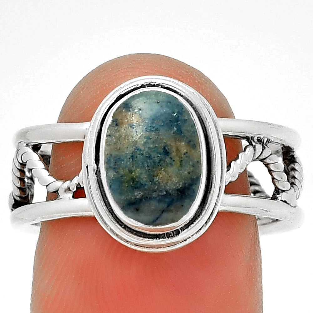 Natural Blue Scheelite - Turkey Ring size-9 R-1255 SDR192874