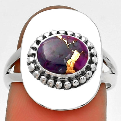 Copper Purple Turquoise - Arizona Ring size-7 R-1458 SDR192901