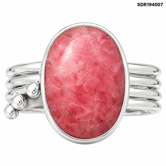 Natural Rhodochrosite Argentina Ring size-7 R-1492 SDR194007