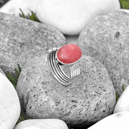 Natural Rhodochrosite Argentina Ring size-7 R-1492 SDR194007