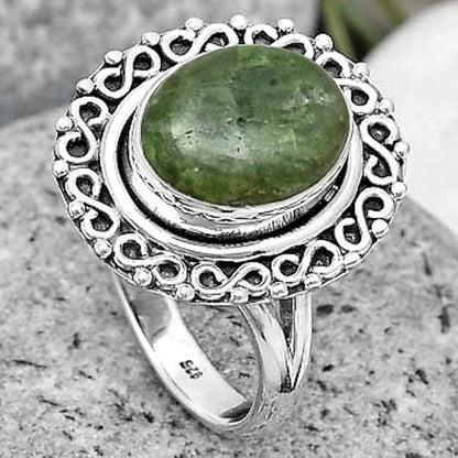 Natural Serpentine Ring size-7 R-1164 SDR194180