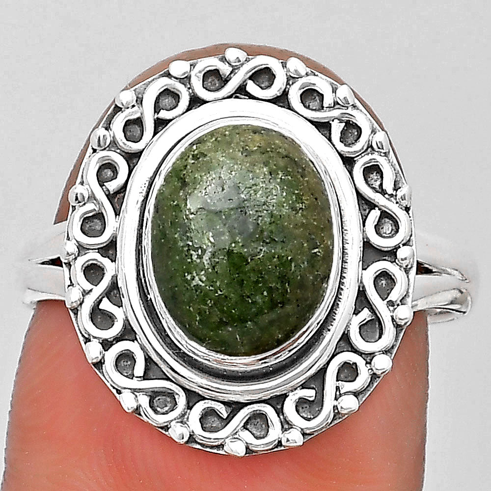 Natural Serpentine Ring size-9 R-1164 SDR194191