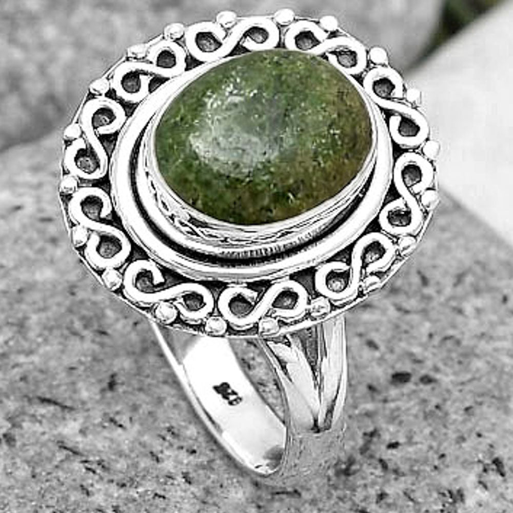 Natural Serpentine Ring size-9 R-1164 SDR194191