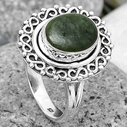 Natural Serpentine Ring size-7.5 R-1164 SDR194198