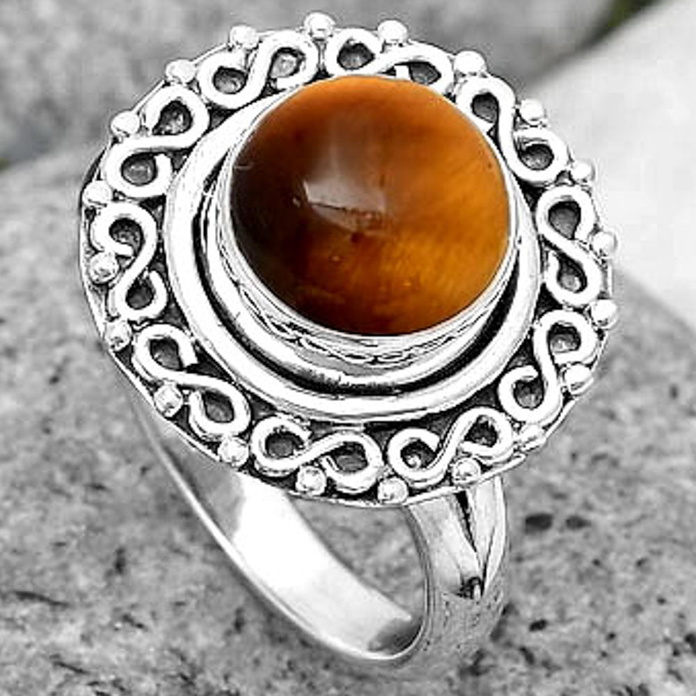Natural Tiger Eye - Africa Ring size-7.5 R-1164 SDR194201