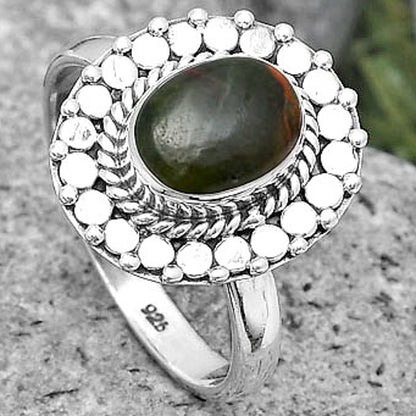 Turkish Rainforest Chrysocolla Ring size-8.5 R-1399 SDR194279