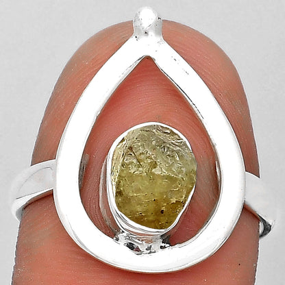 Natural Green Kyanite Rough - India Ring size-8 R-1487 SDR194292