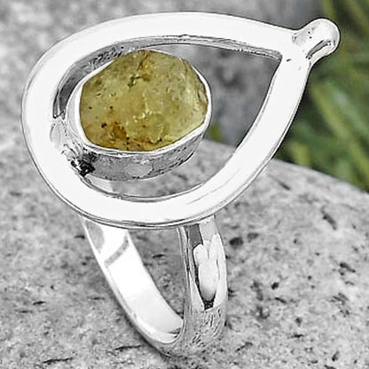 Natural Green Kyanite Rough - India Ring size-8 R-1487 SDR194292