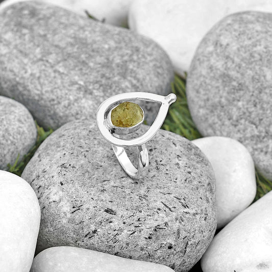 Natural Green Kyanite Rough - India Ring size-8 R-1487 SDR194292