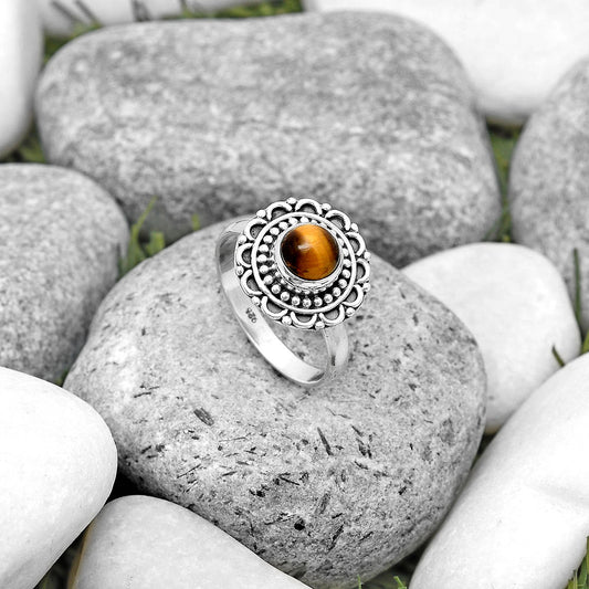 Natural Tiger Eye - Africa Ring size-9 R-1256 SDR194521