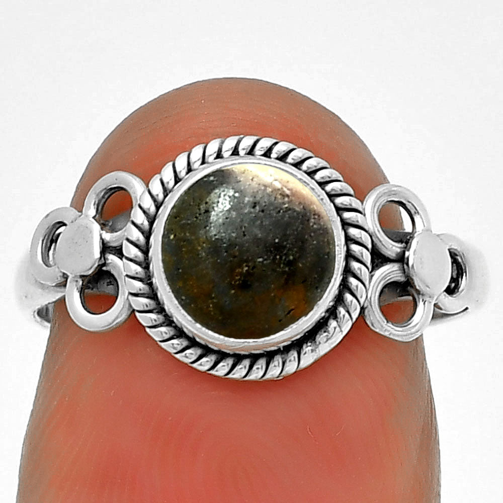 Natural Indian Blanket Jasper Ring size-7 R-1170 SDR194596