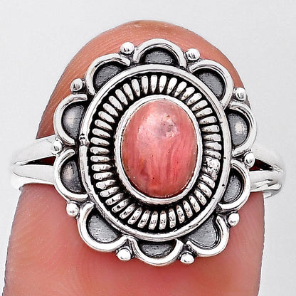Natural Pink Tulip Quartz Ring size-8 R-1256 SDR195179
