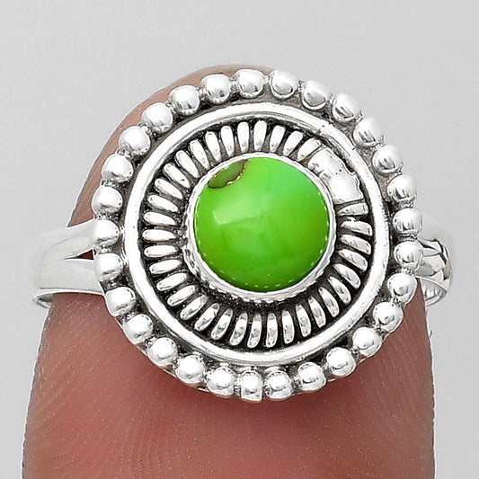 Copper Green Turquoise - Arizona Ring size-8 R-1388 SDR195287