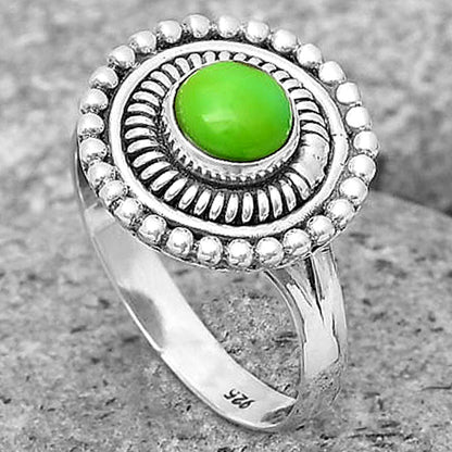 Copper Green Turquoise - Arizona Ring size-8 R-1388 SDR195287