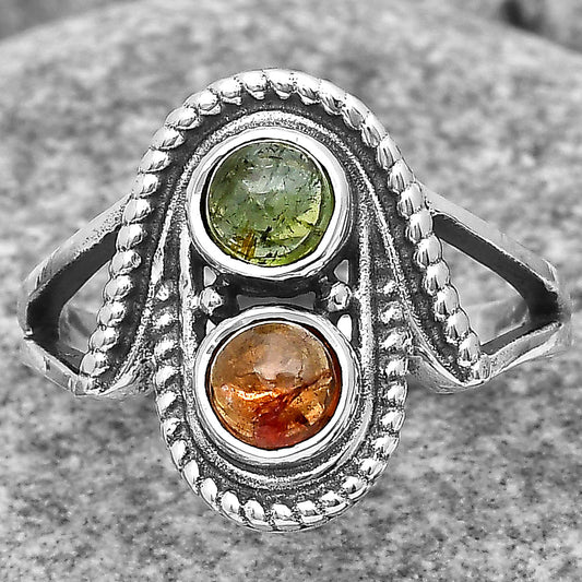 Natural Multi Tourmaline Ring size-8.5 R-1027 SDR195766