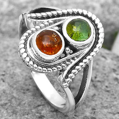 Natural Multi Tourmaline Ring size-7 R-1027 SDR195781