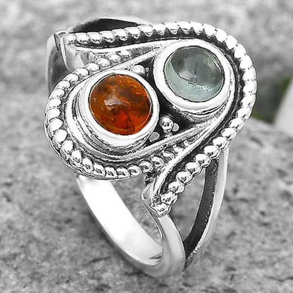 Natural Multi Tourmaline Ring size-7 R-1027 SDR195801