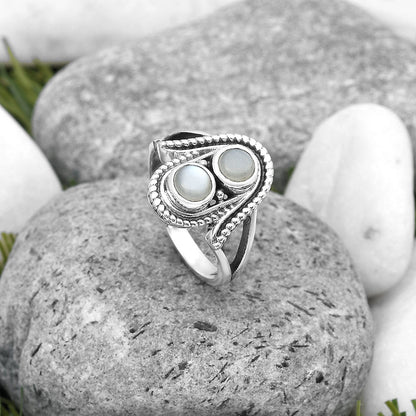 Natural Srilankan Moonstone Ring size-7 R-1027 SDR195855