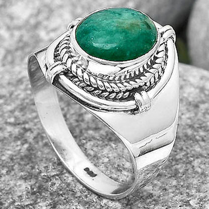 Natural Paraiba Amazonite Ring size-8 R-1539 SDR196621