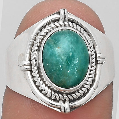 Natural Paraiba Amazonite Ring size-8 R-1539 SDR196622
