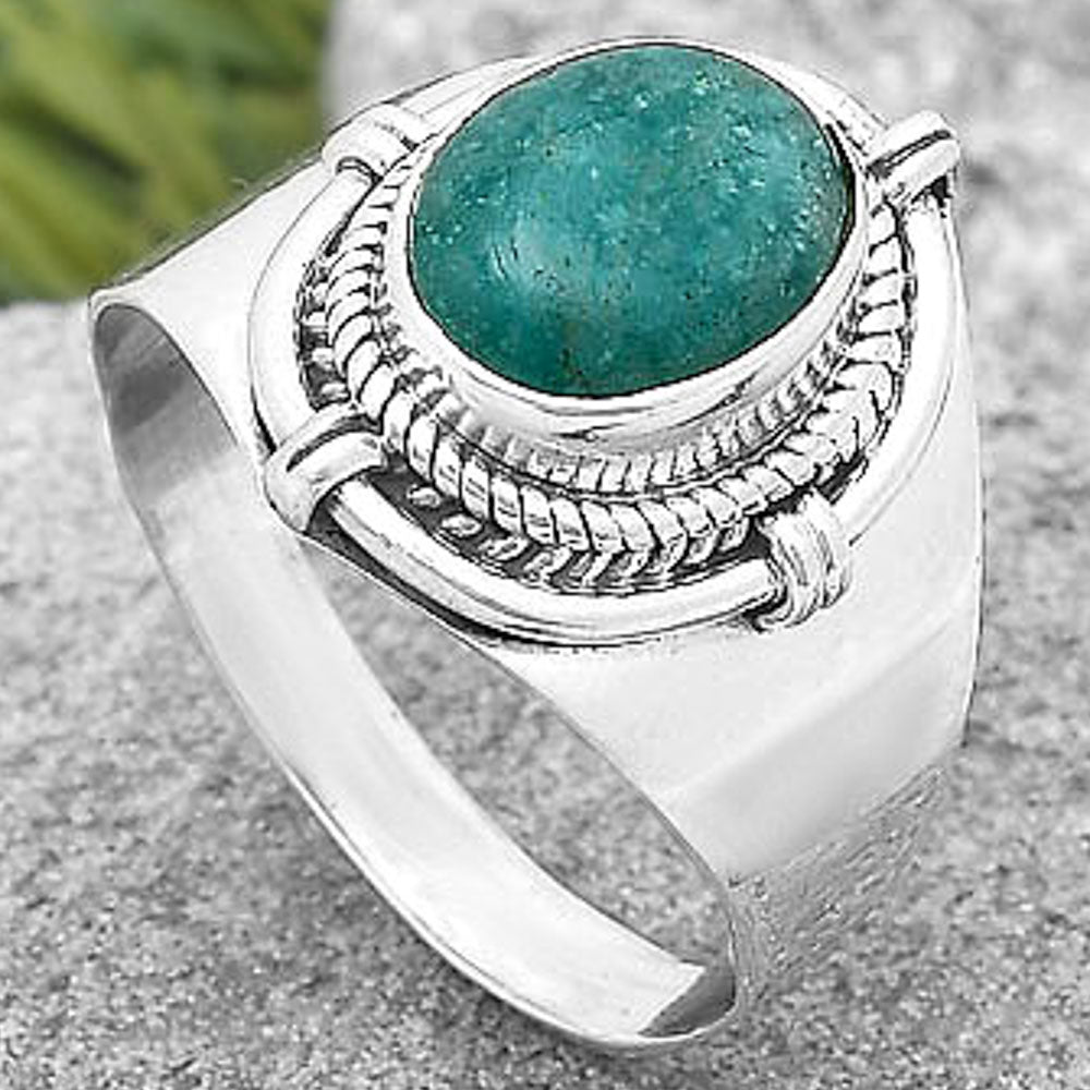 Natural Paraiba Amazonite Ring size-8.5 R-1539 SDR196636