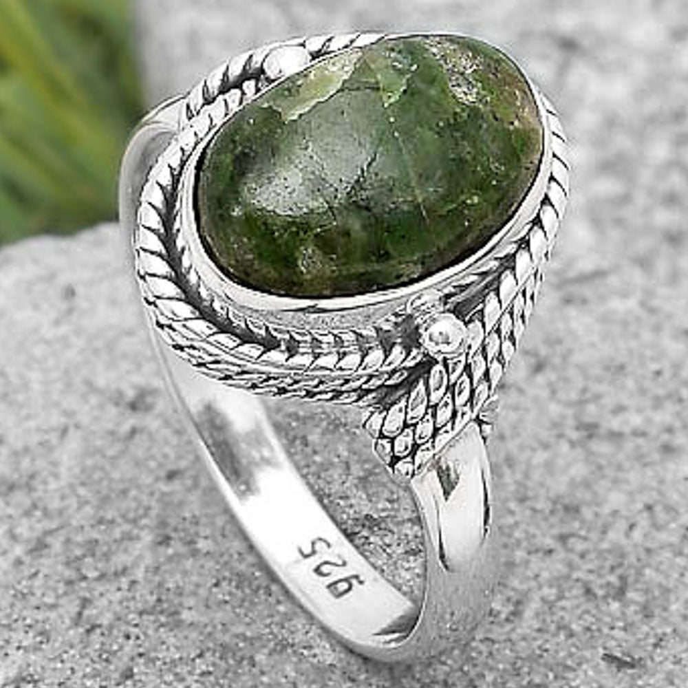 Natural Serpentine Ring size-8 R-1257 SDR196692