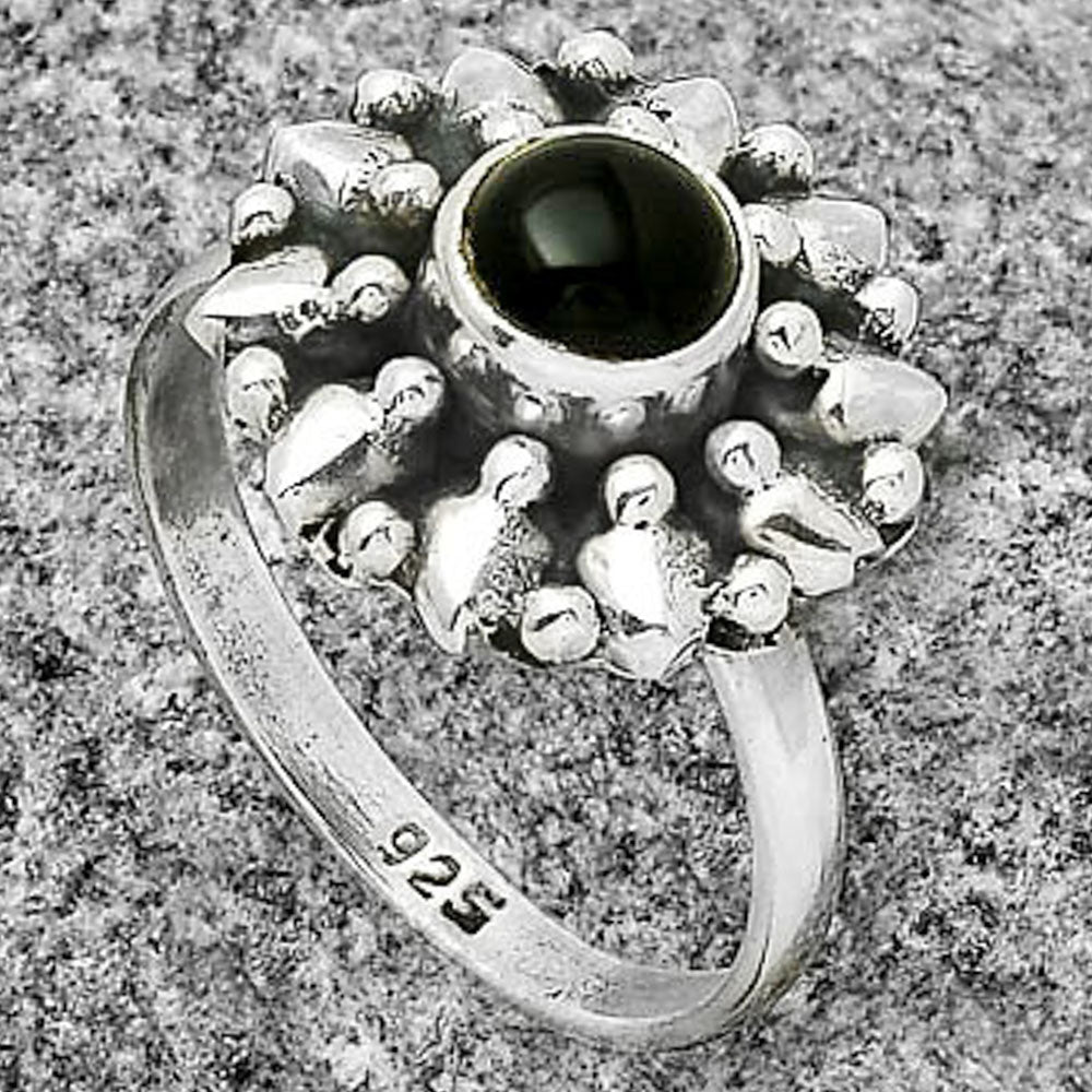 Natural Black Onyx - Brazil Ring size-8 R-1484 SDR196882