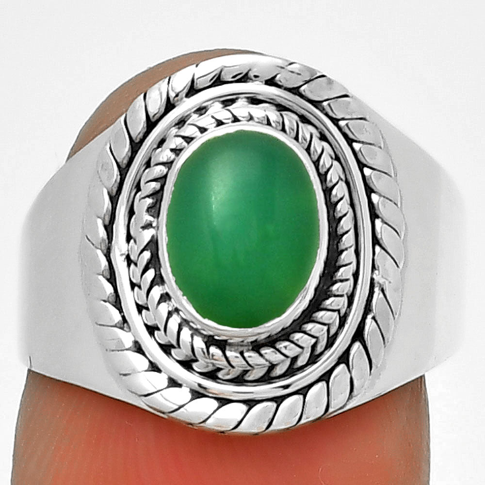 Natural Chrysoprase - Australia Ring size-7 R-1278 SDR197072