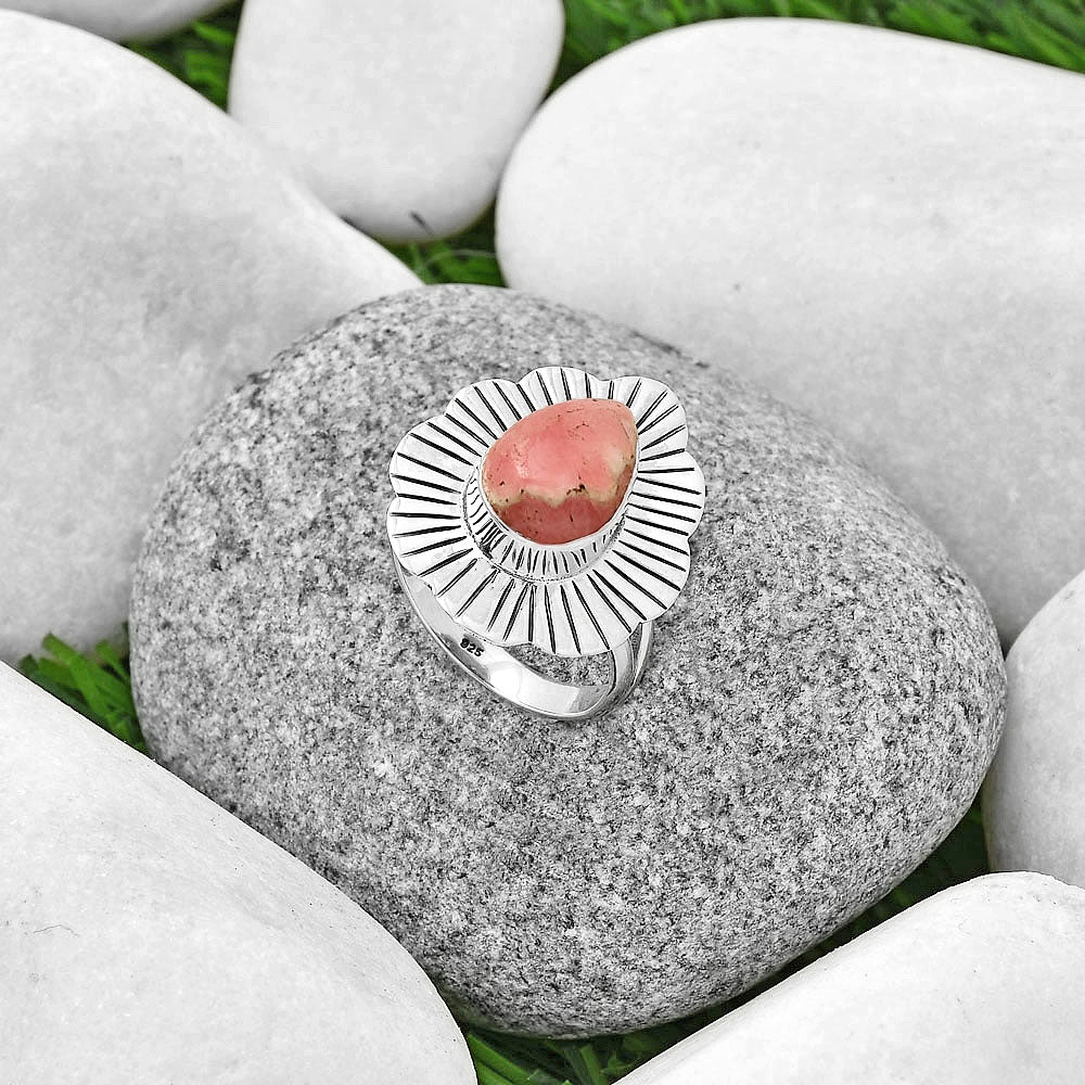 Natural Rhodochrosite Argentina Ring size-7 R-1086 SDR197124