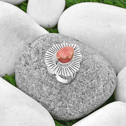 Natural Rhodochrosite Argentina Ring size-7 R-1086 SDR197124